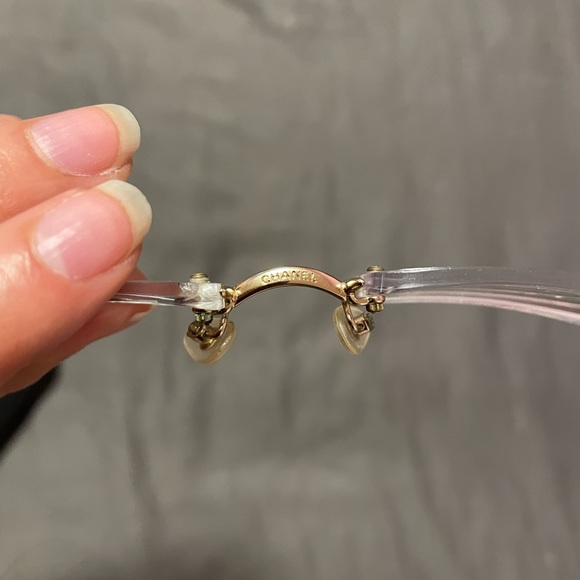 CHANEL Glasses Gold Logo with Case - Picture 8 of 10